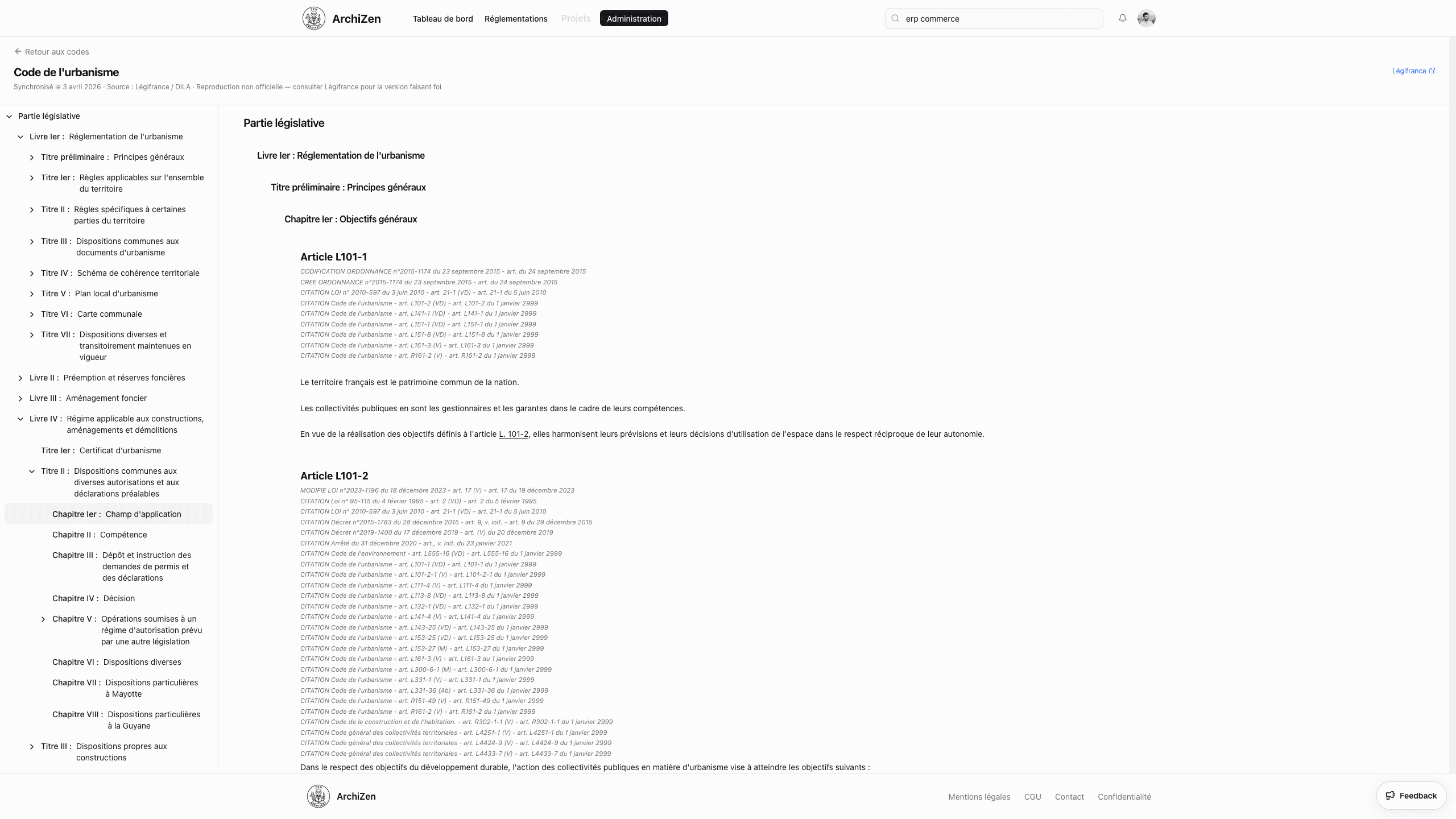 Naviguez dans la structure des codes