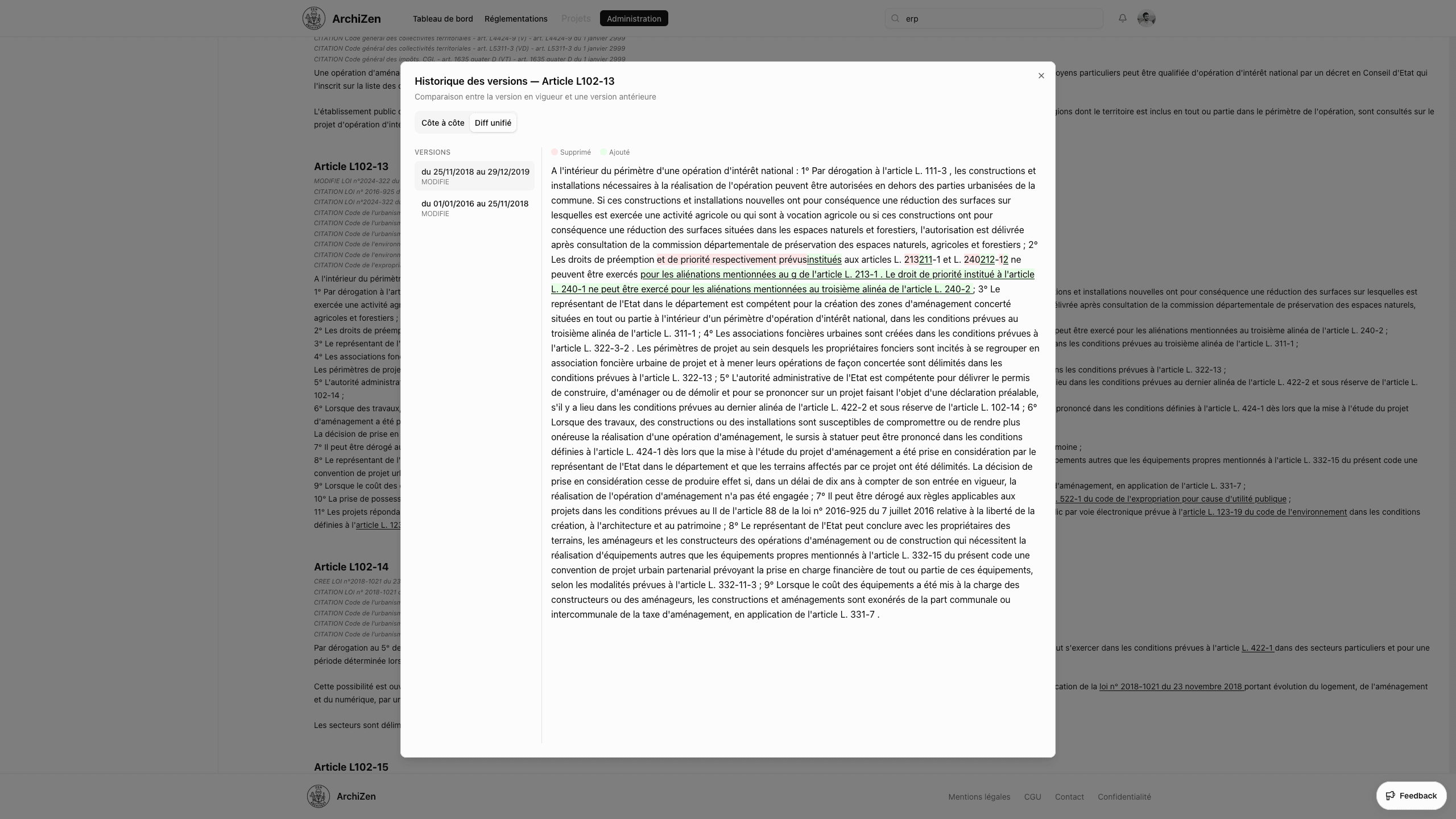 Suivez chaque modification réglementaire